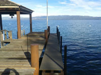 Custom Built adjustable catwalks in Lake Tahoe